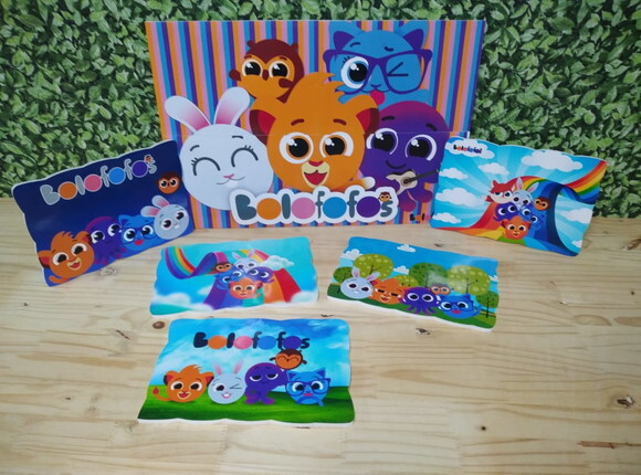 Bolofofos Kit de Parede 6 Peças Pronta Entrega