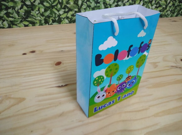 Bolofofos Sacola do Tema Personalizada Pronta Entrega