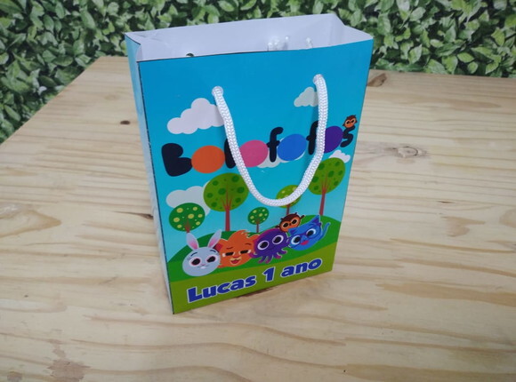 Bolofofos Sacola do Tema Personalizada Pronta Entrega