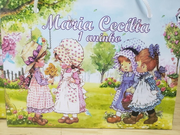 Boneca Camponesa Sacola Personalizada Pronta Entrega