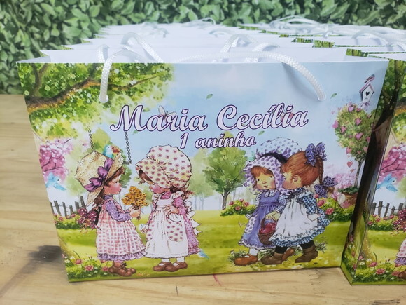 Boneca Camponesa Sacola Personalizada Pronta Entrega