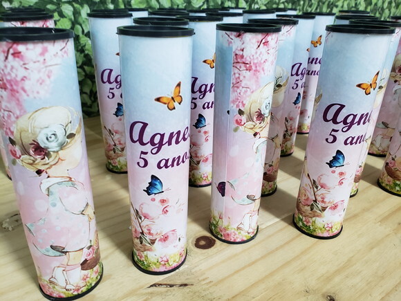 Borboleta Menina Camponesa Lembrancinha Personalizada