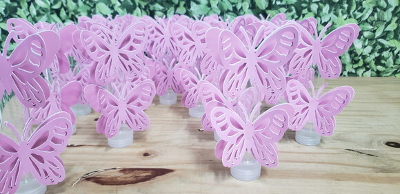 Borboletas Tubetes Decorados Pronta Entrega