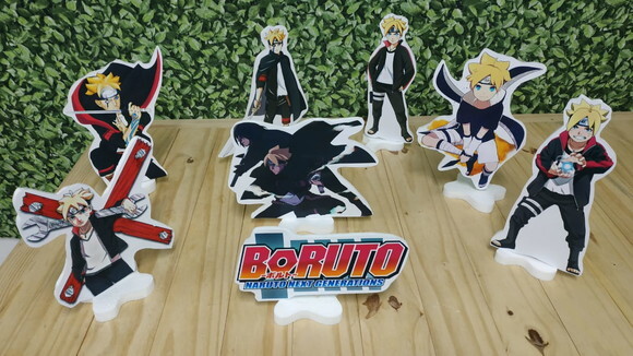 Boruto Kit de Mesa Displays 8 Peças Pronta Entrega