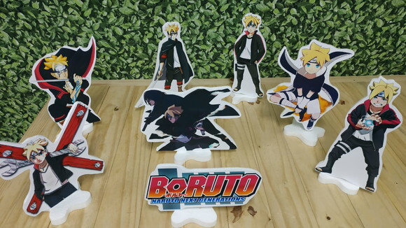 Boruto Kit de Mesa Displays 8 Peças Pronta Entrega