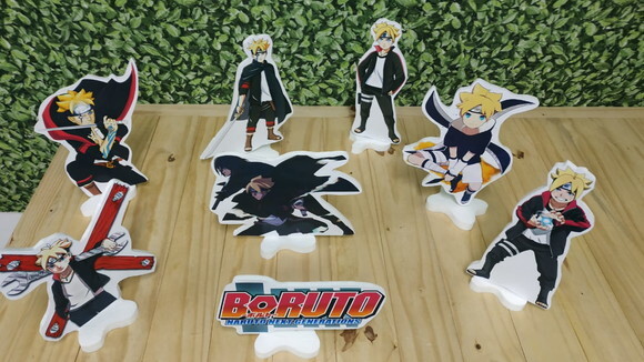 Boruto Kit de Mesa Displays 8 Peças Pronta Entrega