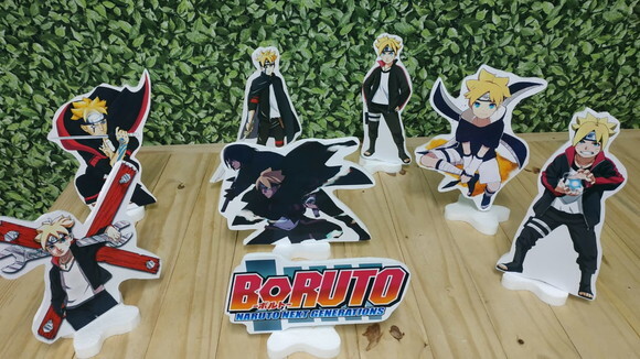 Boruto Kit de Mesa Displays 8 Peças Pronta Entrega