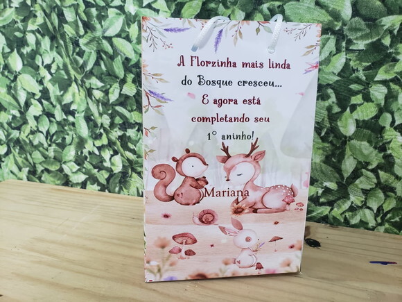 Bosque Sacola Personalizada Pronta Entrega