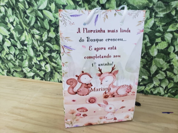 Bosque Sacola Personalizada Pronta Entrega
