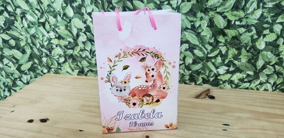 Bosque Encantado Sacola Personalizada Pronta Entrega