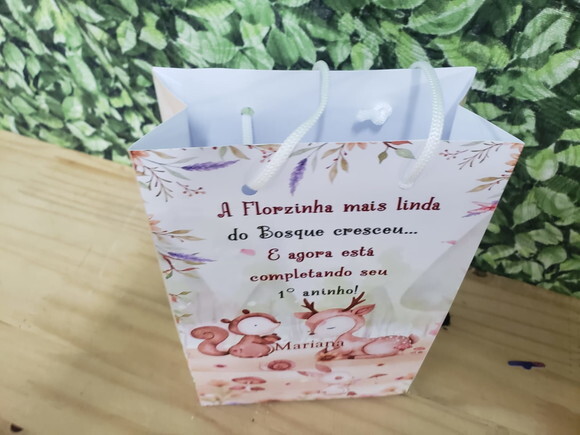 Bosque Sacola Personalizada Pronta Entrega