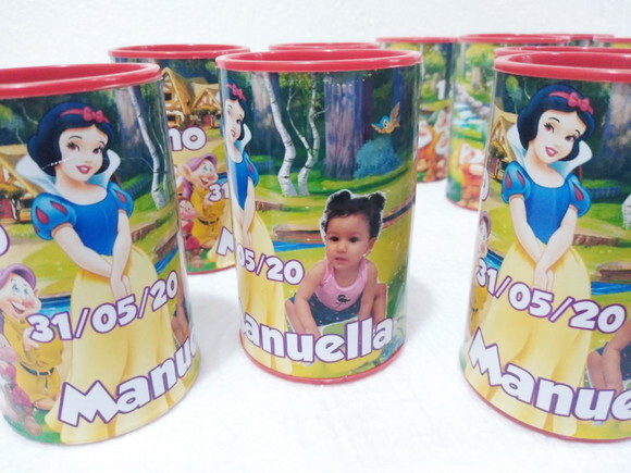 Branca de Neve Cofrinhos Personalizados Pronta Entrega