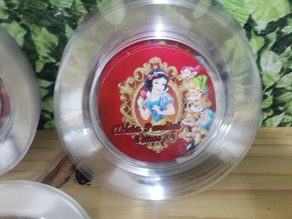 Branca de Neve Prato Sobremesa Personalizado