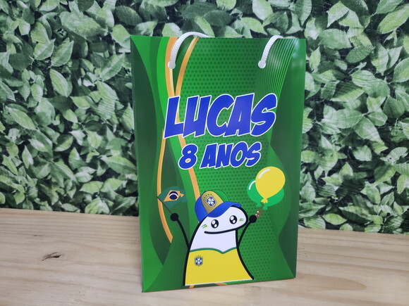 Brasil Bento Flork Sacola Personalizada Pronta Entrega