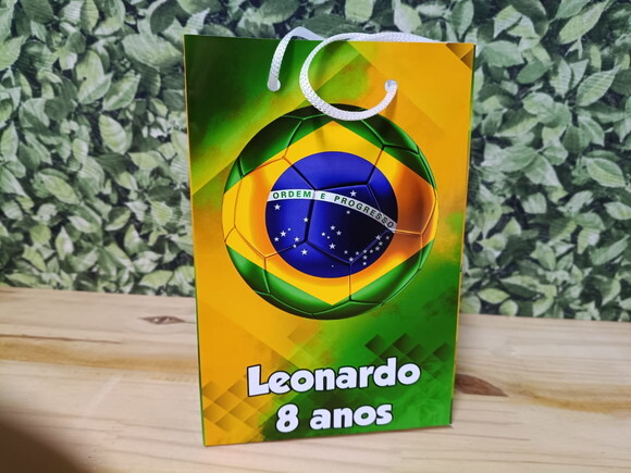 Brasil Sacola Personalizada Tam 29x20x8 cm Pronta Entrega