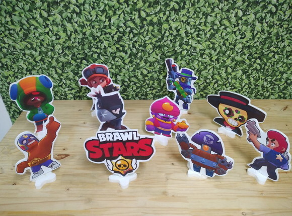 Braw Star Kit de Mesa Displays 10 Peças Pronta Entrega