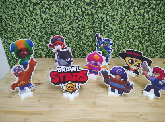 Braw Star Kit de Mesa Displays 10 Peças Pronta Entrega