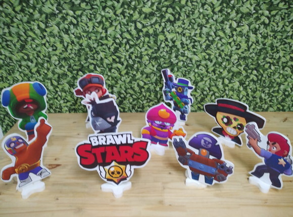 Braw Star Kit de Mesa Displays 10 Peças Pronta Entrega