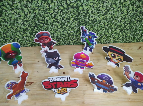 Braw Star Kit de Mesa Displays 10 Peças Pronta Entrega