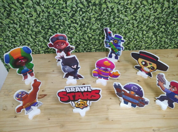 Braw Star Kit de Mesa Displays 10 Peças Pronta Entrega