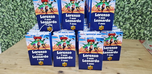 Braw Star Sacola Personalizada Pronta Entrega Tam Médio
