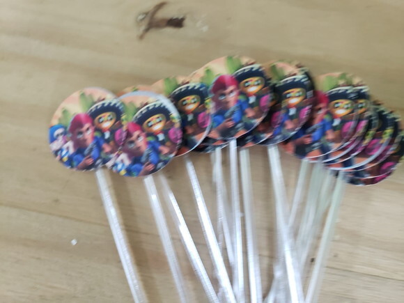 Braw Star Topper para Docinhos 36 Unidades