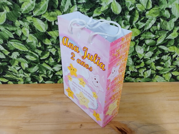 Brilha Brilha Estrelinha Sacola Personalizada Pronta Entrega