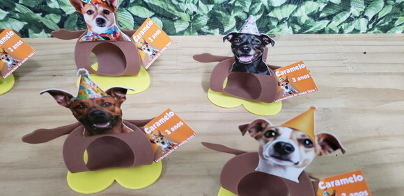 Cachorro Pet Lembrancinha Personalizada Pronta Entrega