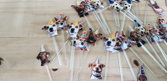 Cachorro Pet 52 un Topper para Docinhos Pronta Entrega
