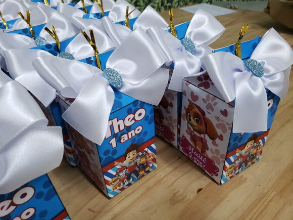 Caixa Milk Lembrancinha Dois Temas Personalizados