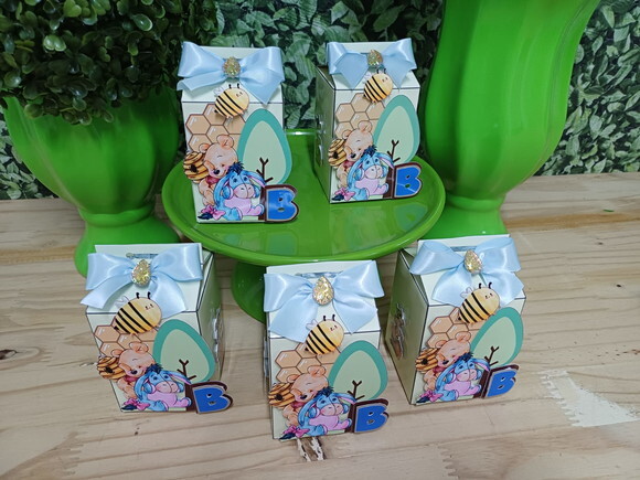 Caixa Milk Luxo Lembrancinhas Pooh