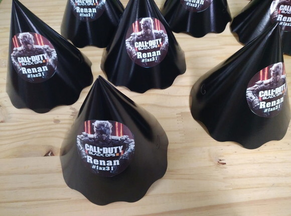 Call Of Duty Chapéuzinhos Personalizados Pronta Entrega