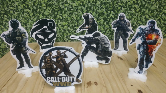 Call Of Duty Kit de Mesa Displays 7 Peças Pronta Entrega