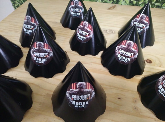 Call Of Duty Chapéuzinhos Personalizados Pronta Entrega