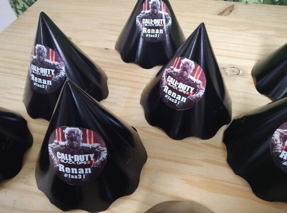 Call Of Duty Chapéuzinhos Personalizados Pronta Entrega