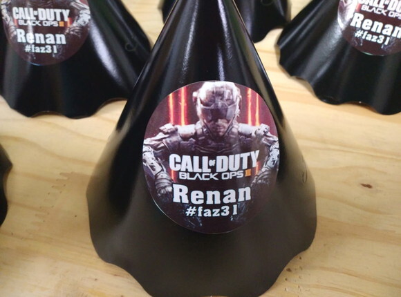 Call Of Duty Chapéuzinhos Personalizados Pronta Entrega