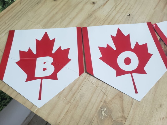 Canadá Varal Personalizado Boa Viagem Mais Nome