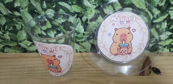 Capivara Descartáveis Personalizados Pronta Entrega