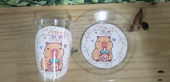 Capivara Descartáveis Personalizados Pronta Entrega