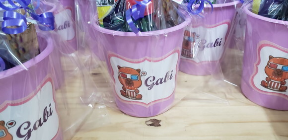 Capivara Kit Cinema Personalizado Pronta Entrega