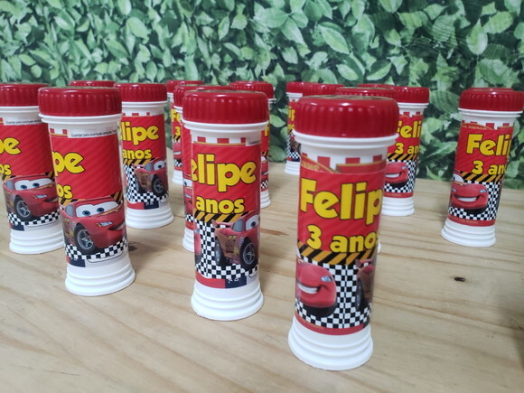 Carros Lembrancinha Bolinha de Sabão Personalizada