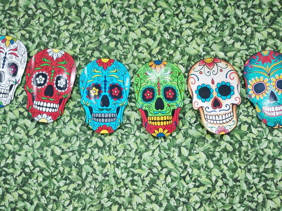 Caveiras Mexicanas Varal 8 Peças Pronta Entrega