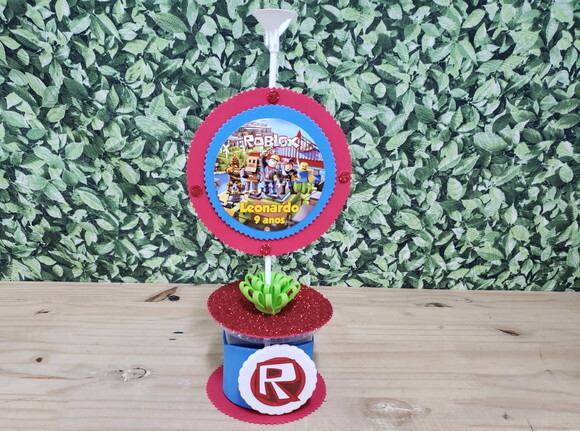 Centro de Mesa ou Lembrancinha Roblox