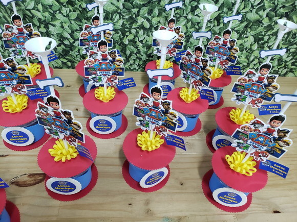 Centros de Mesa Patrulha Canina