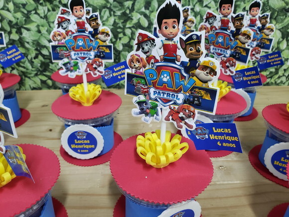Centros de Mesa Patrulha Canina