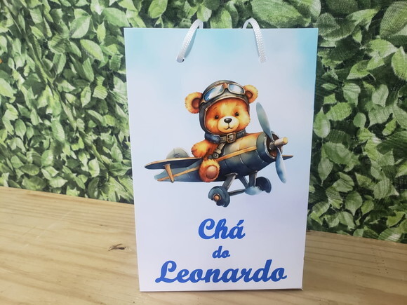Chá de Bebê Sacola Personalizada Pronta Entrega