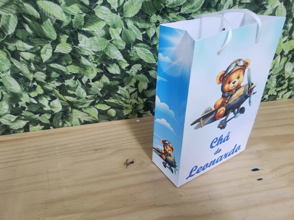 Chá de Bebê Sacola Personalizada Pronta Entrega
