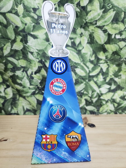 Champions Caixa Piramide Personalizada, Pronta Entrega