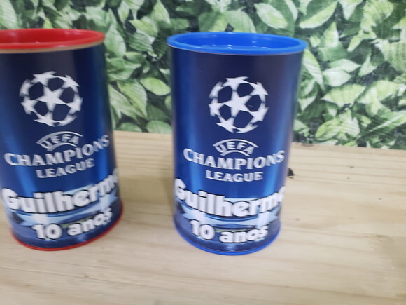 Champions Cofrinho Personalizado Pronta Entrega