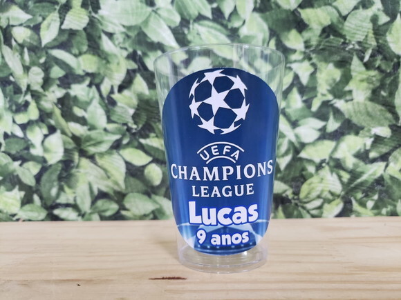 Champions Copo Personalizado 300 ml Pronta Entrega